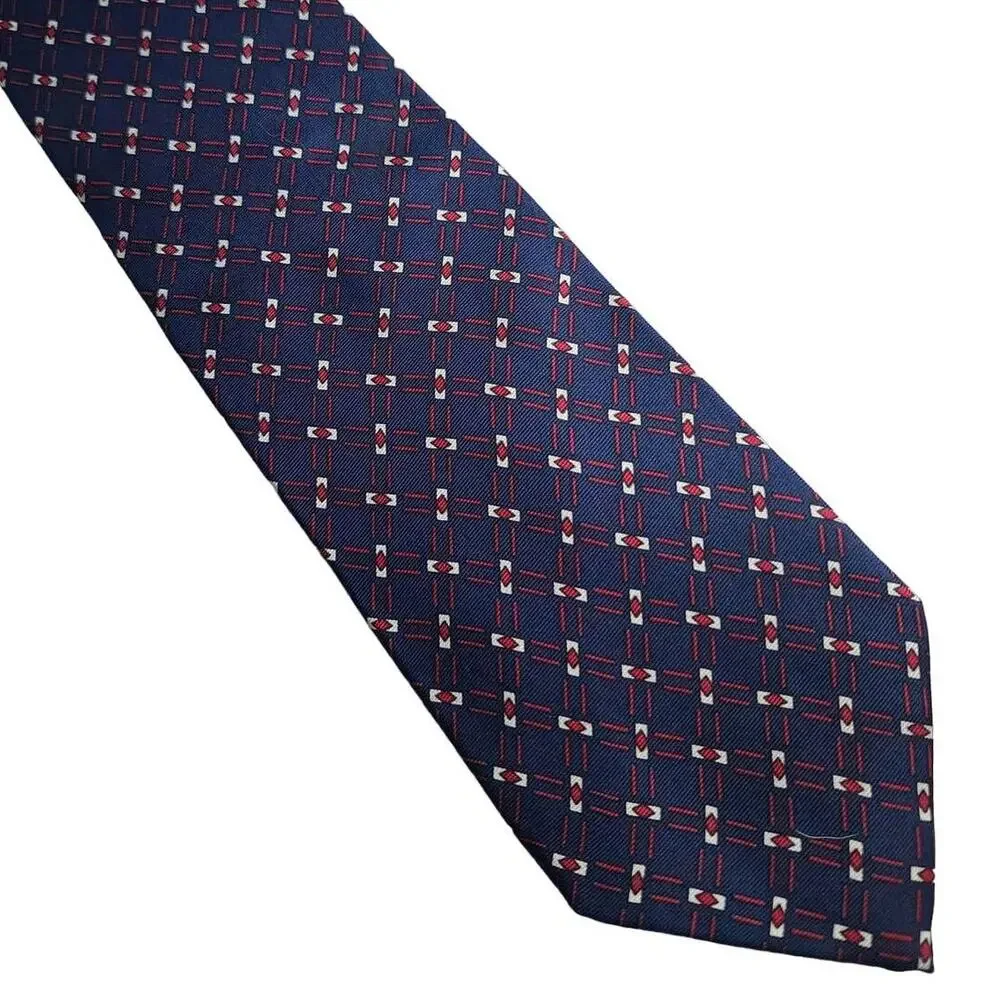 Brooks Brothers blue red white silk tie - 57